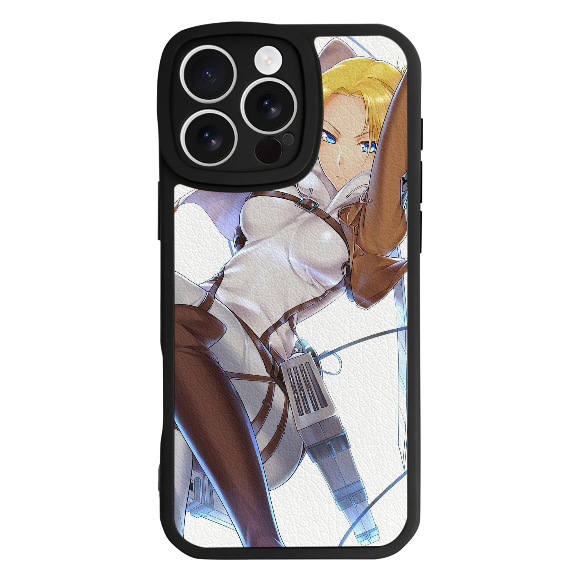 （画像用） 進撃の巨人 Attack on Titan 【iPhone 16シリーズ対応】シリコンスマホケース（レザー調） 材質：シリコン